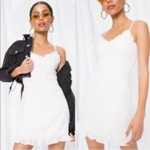 Superdown Charlee Frill Cami Babydoll Mini Dress Size XXS